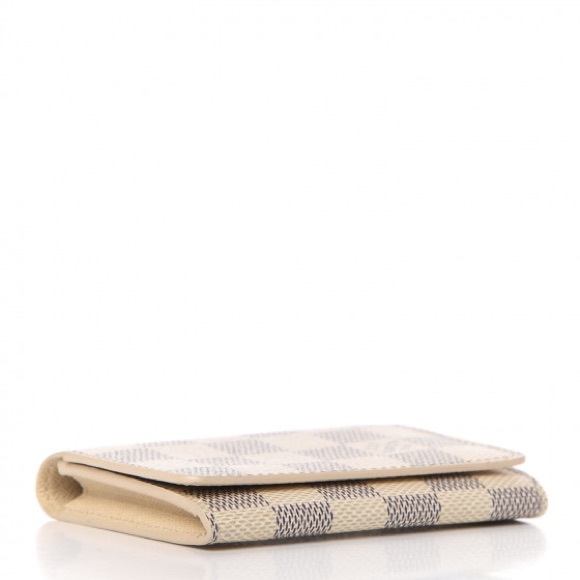 Unisex authentic LOUIS VUITTON Damier Azur Card Holder with box - Picture 12 of 15